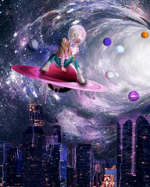 Escape From Reality 1, 2021.Photomontage