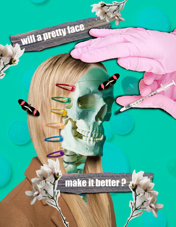 Constructed Beauty, 2024. Digital Collage